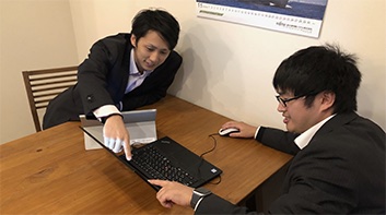進捗確認・報告の様子