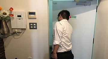退社の様子